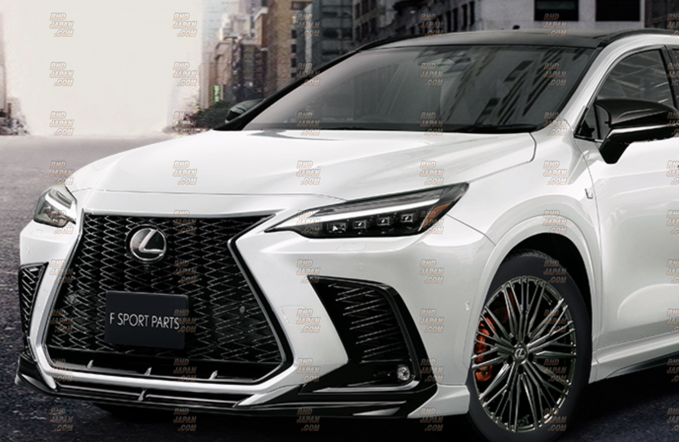 TRD F Sport Parts Front Spoiler White Nova Glass Flake - Lexus